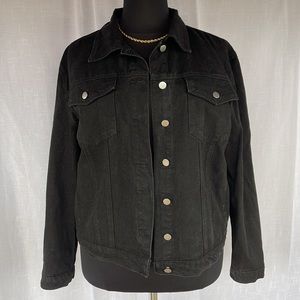 Black denim jacket